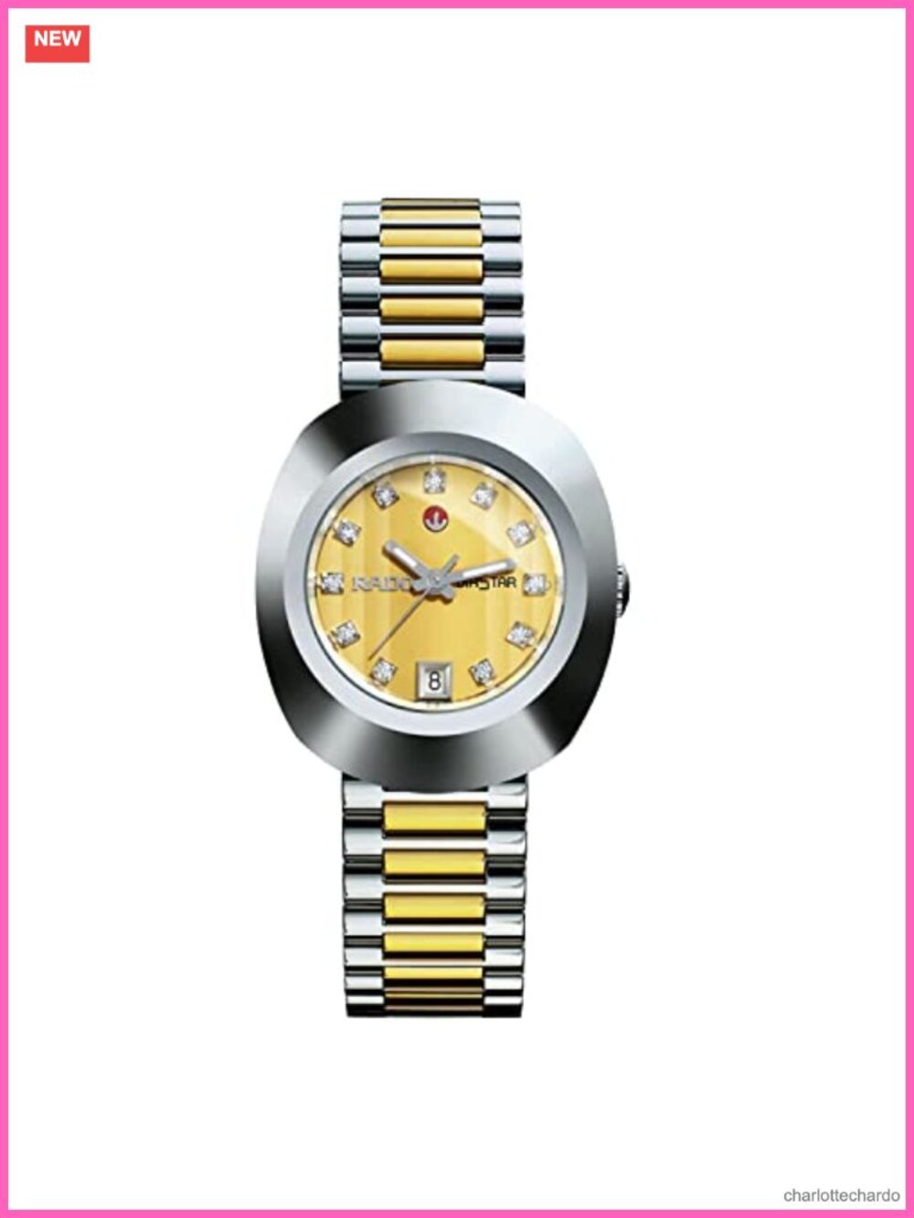Rado DiaStar Original Swiss Automatic Watch Stainless Steel Oval